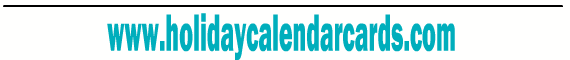 Holiday Calendar Card 2013